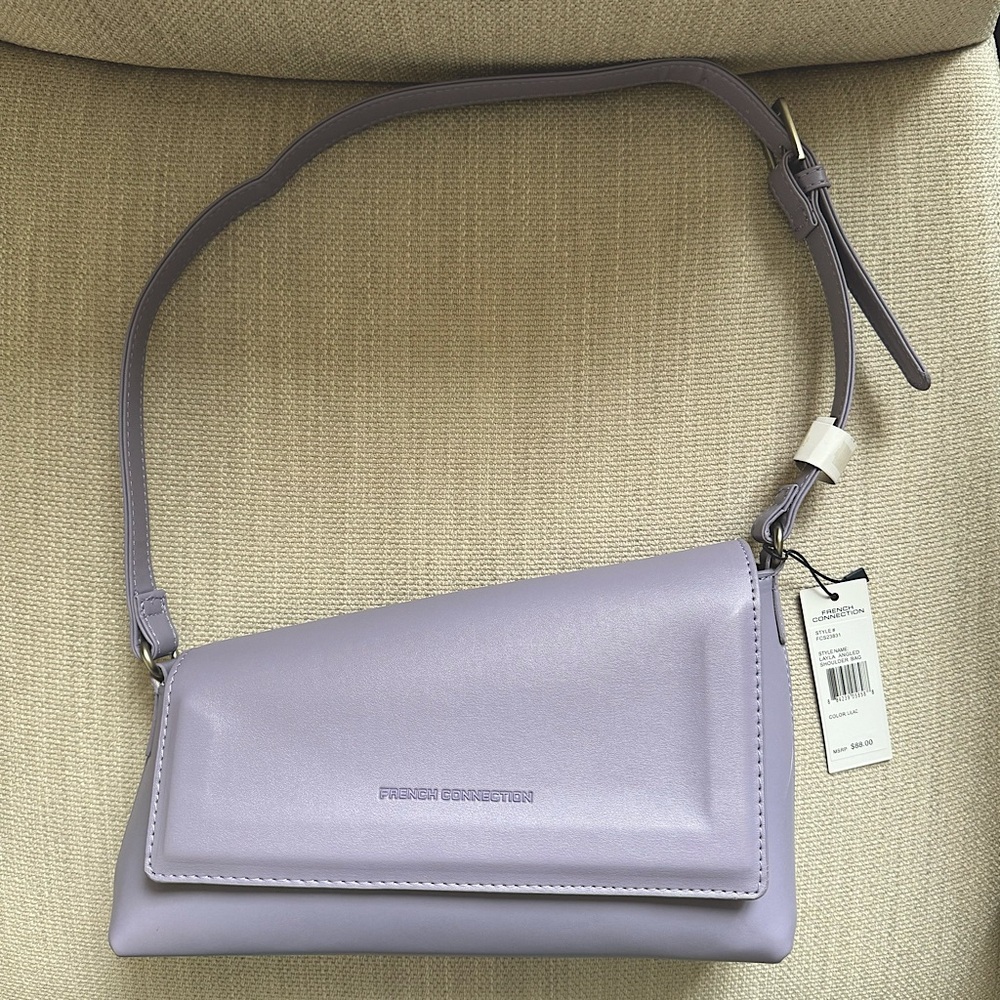 [NWT] French Connection Layla Angled Shoulder Bag (Lilac)